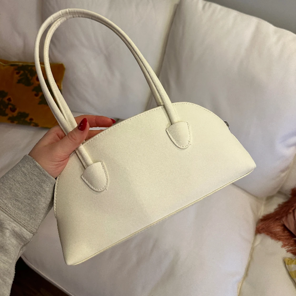 Liten vit väska - 90