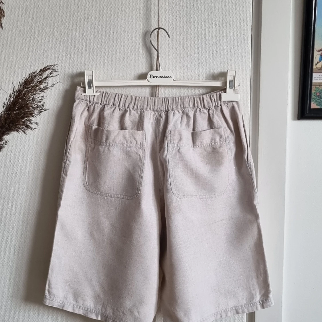 Bermudashorts i linne - 91