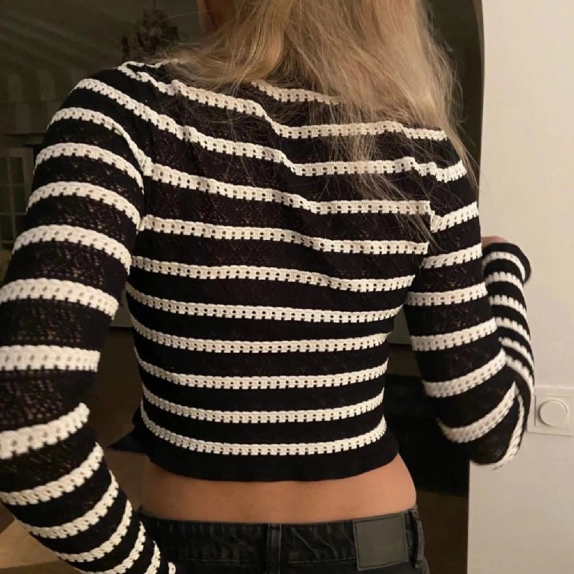 Virkad ZARA topp - 90