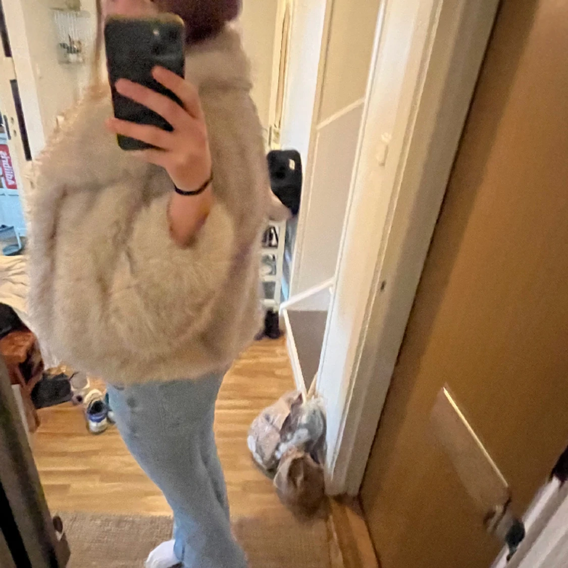 Zara pälsjacka stl M - 91