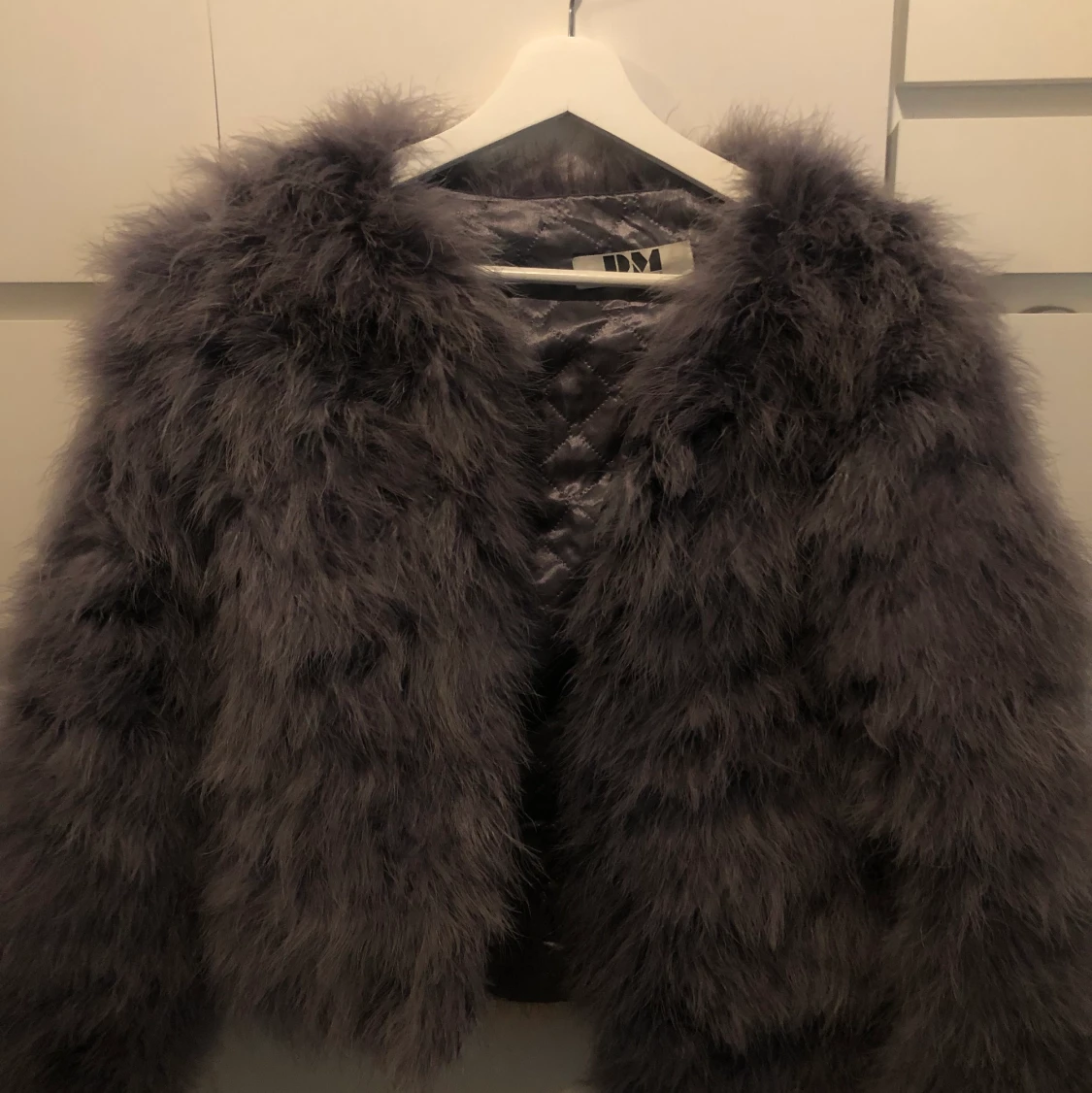 Grå/lila Fjäderjacka - 90