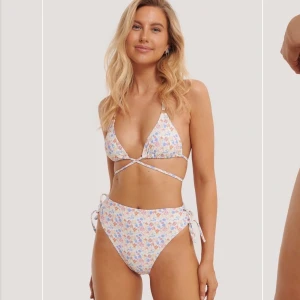 Bikinitrosa med hög midja och band - Säljer denna supersöta bikiniunderdel då jag råka beställa två lika dana. Ligger kvar i påsen med prislapp och bakterieskydd💕 storlek xs 