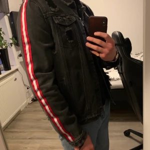 distressed jeans jacket - Color: Washed black. Size: L fits like M. Condition: 10/10