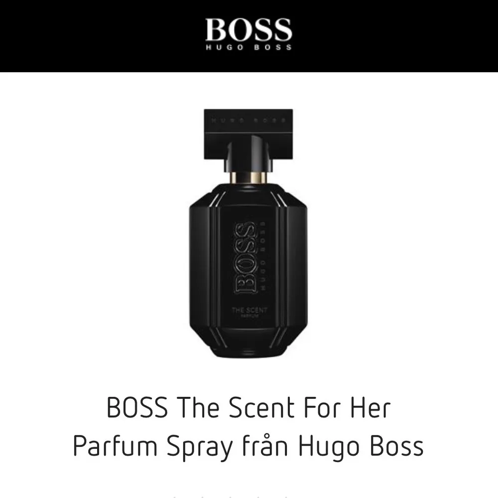 Har endast en Hugo boss parfym oanvänd och är inplastad 100 ml på den . Övrigt.