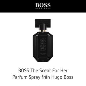 Har endast en Hugo boss parfym oanvänd och är inplastad 100 ml på den 