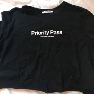 T shirt - En svart oanvänd tshirt ifrån zara, väldigt bra skick på den. Den är även lite croppad!