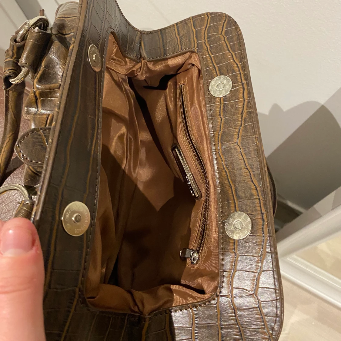 Brun vintage väska - 90