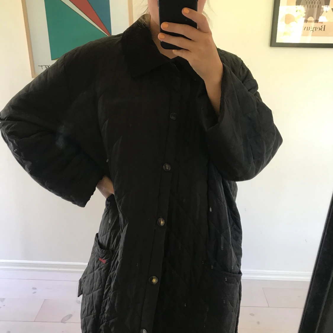 Barbour quiltad kappa