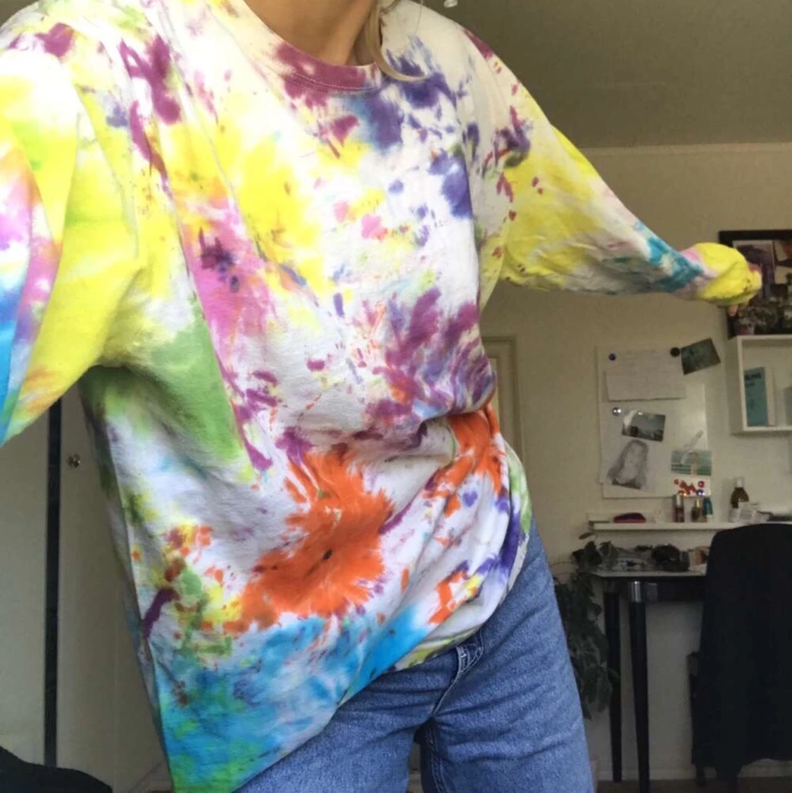 tie dye långärmad - 90