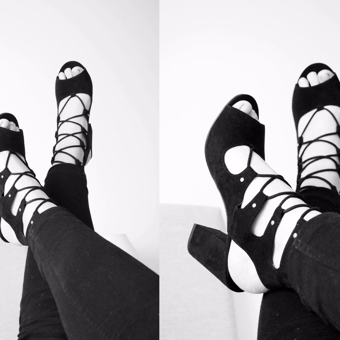 Klackar med snörning