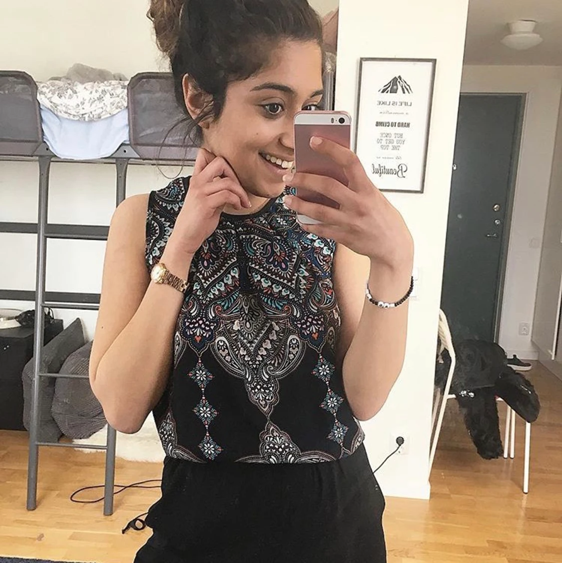 Mönstrat linne XS/S