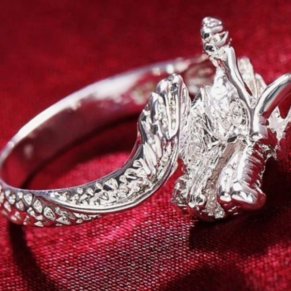 Drakring silverpläterad  - 91