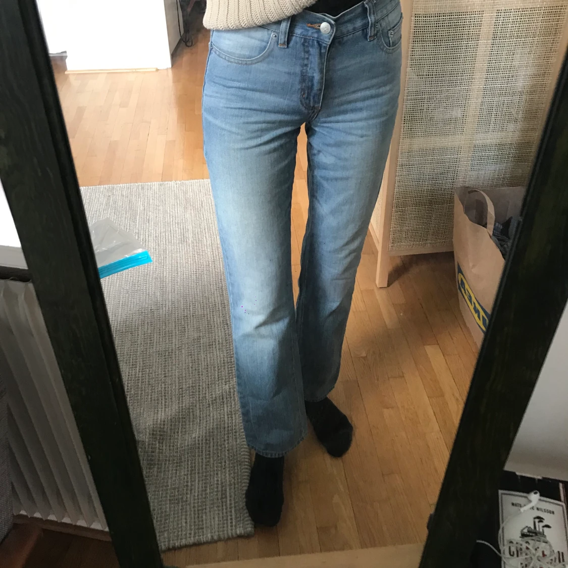 Raka ljusa jeans, XS