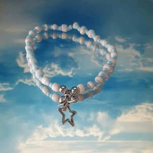 Pärlarmband - Pärlarmband med silver stjärna