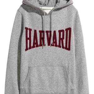 HOODIE  - Säljer denna gråa hoodie med ”Harvard” tryck som är gjord i materialet bomull💕 Hoodien är i ett väldigt bra skick och trycket är fortfarande helt på!