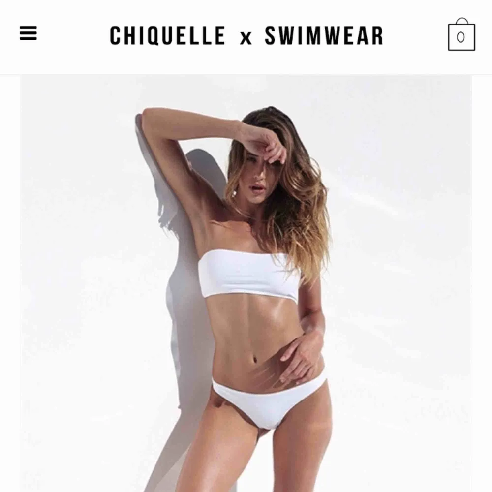 Vit bikini från Chiquelle Swimwear. I nyskick. Frakt 18 kr. Nypris var 799 kr plus frakt. Toppar.