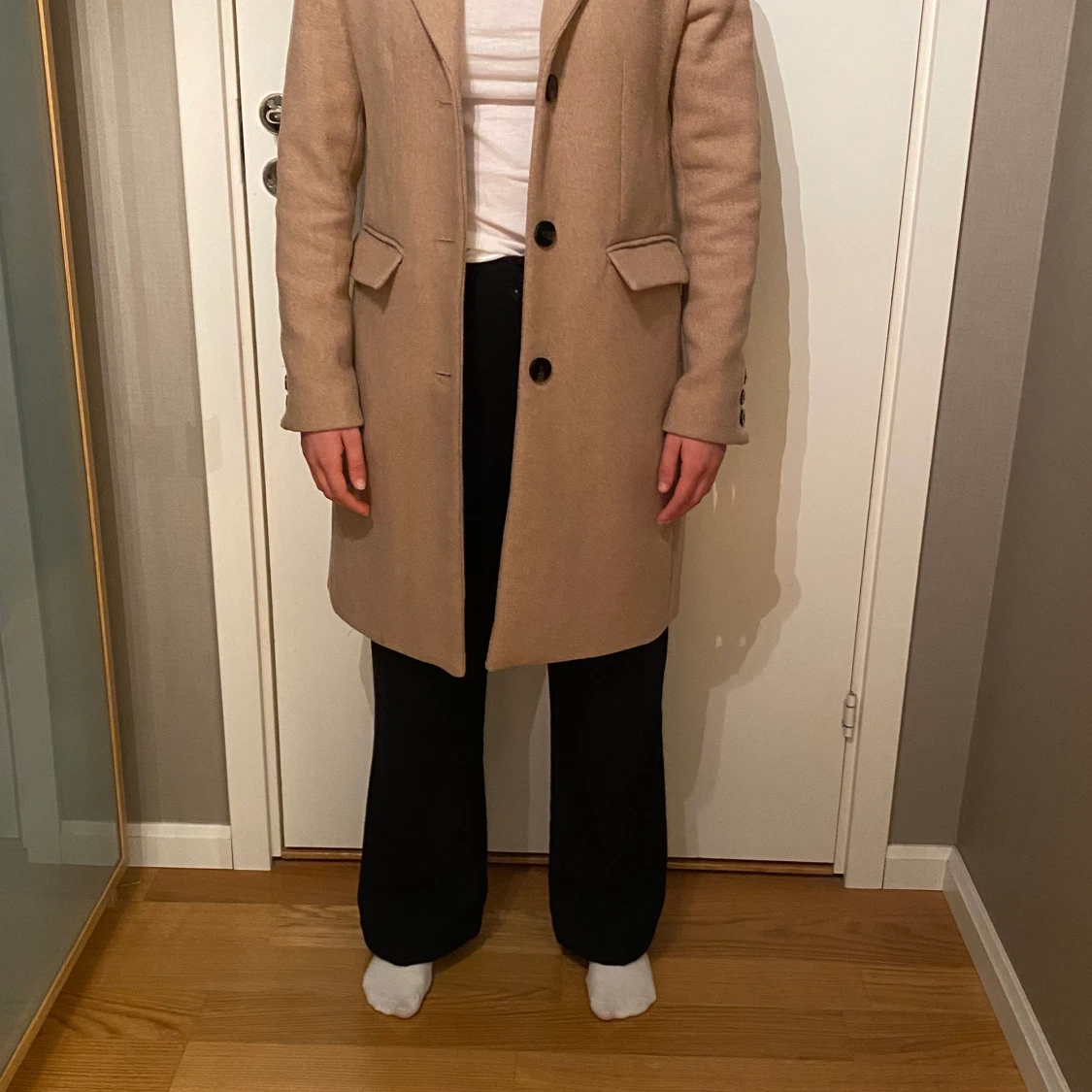 Beige höst/vår kappa