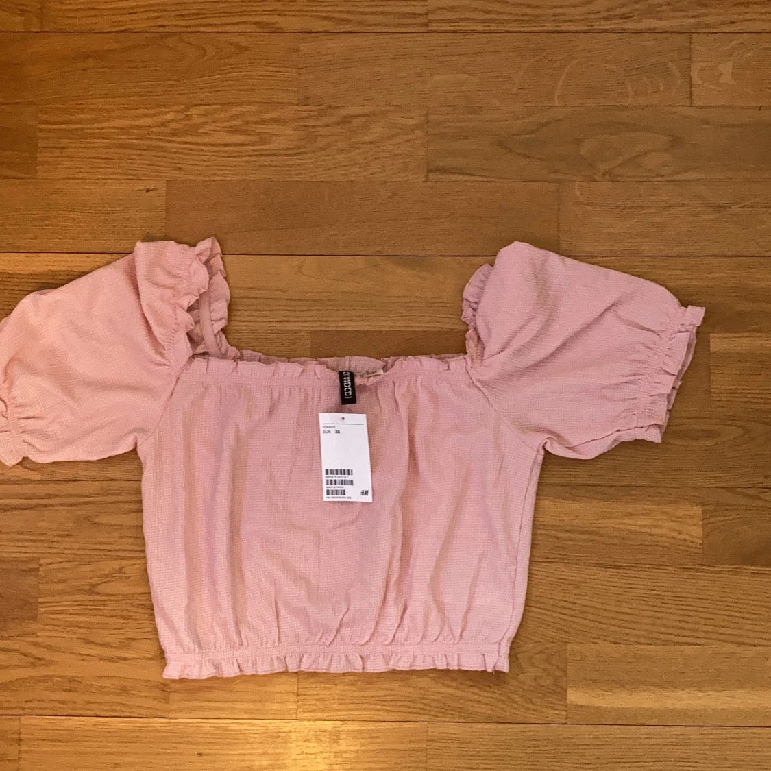 Rosa fin tröja med puffärmar från HM - 90