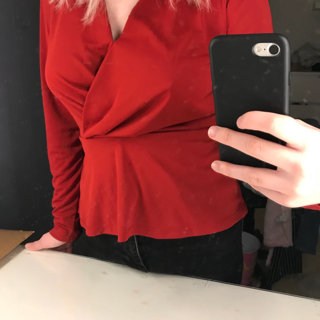 Röd blus  - 90