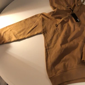 Ljus brun huvtröja - Denna tröja är helt ny (prislappen sitter fortfarande kvar) mitt problem är att den är alldeles för kort i ärmarna då jag är en person med lång överkropp. Priset kan diskuteras men frakten betalas av kunden. 