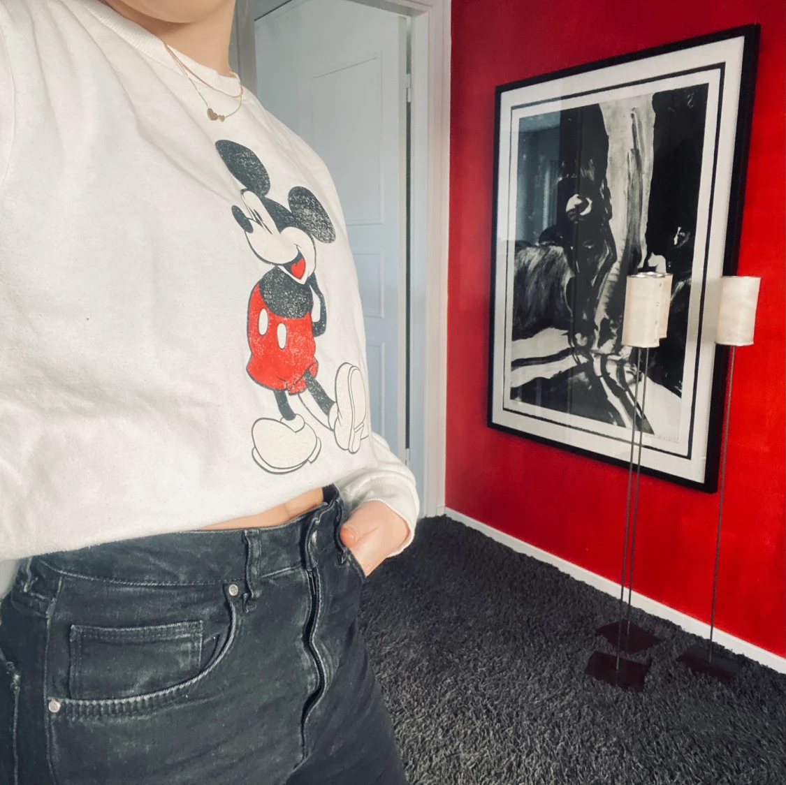 H&M Disney Sweatshirt Vit - 91