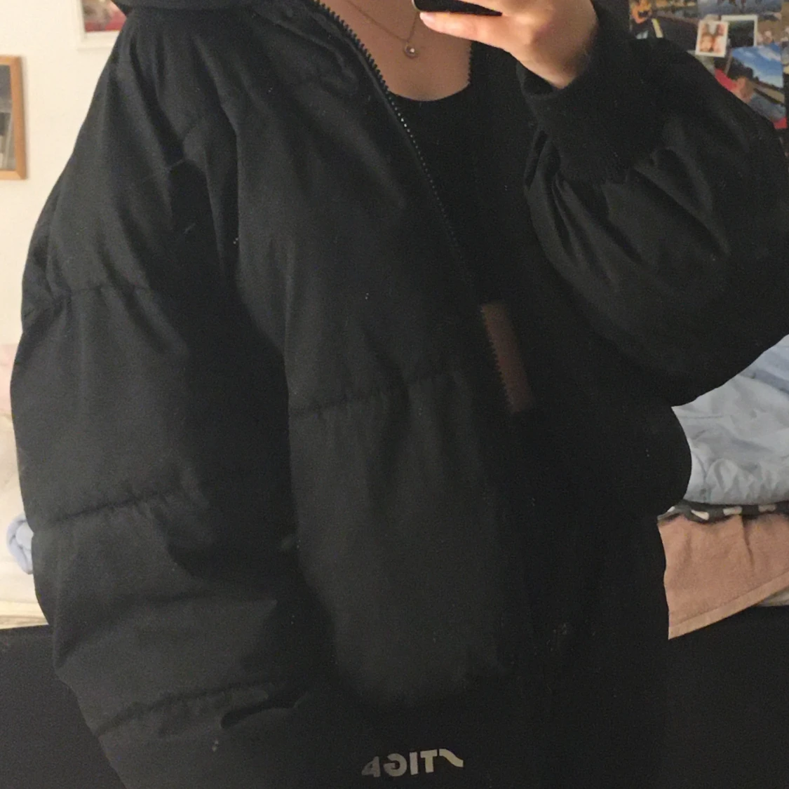 Svart vinterjacka - 90