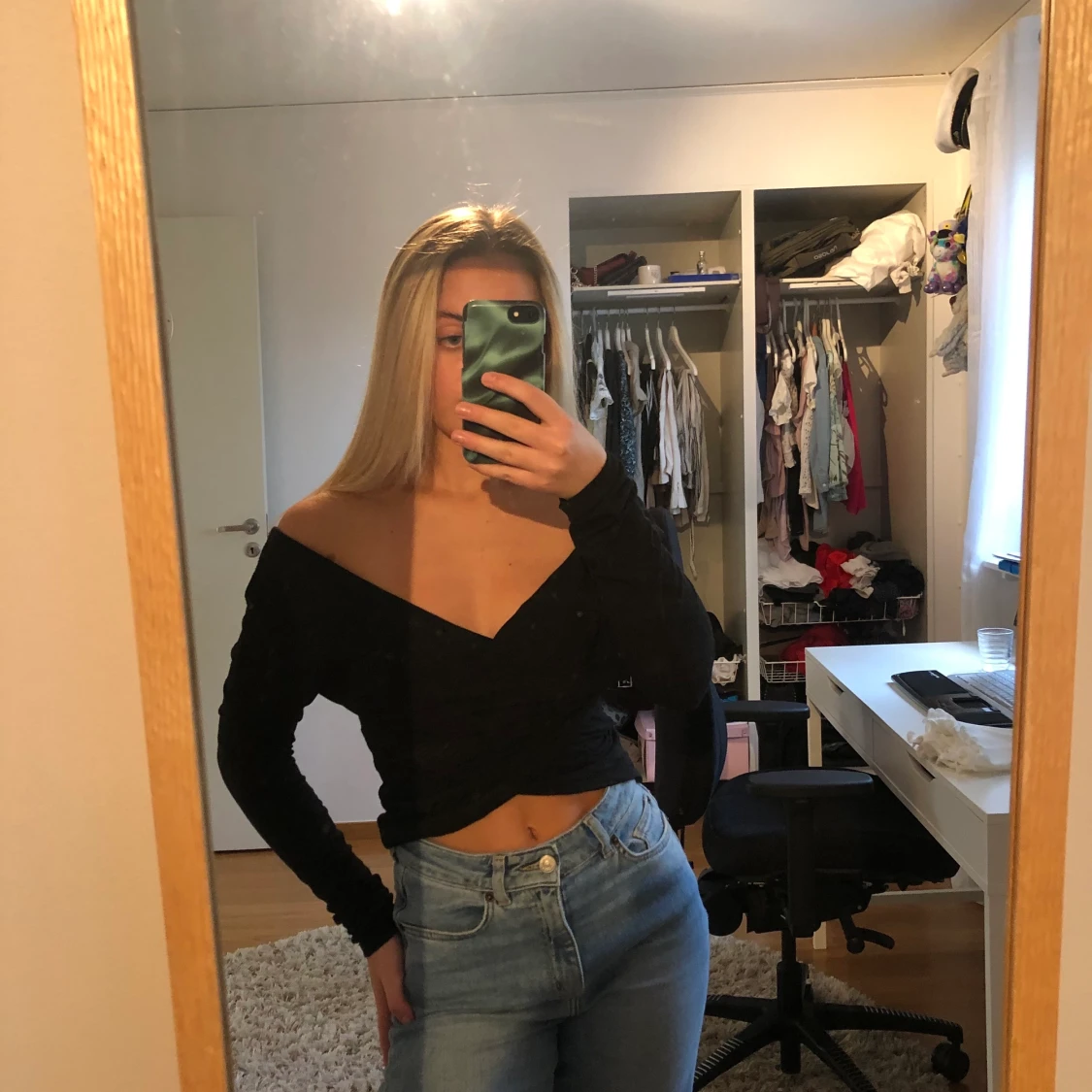 Svart omlotttröja - 91