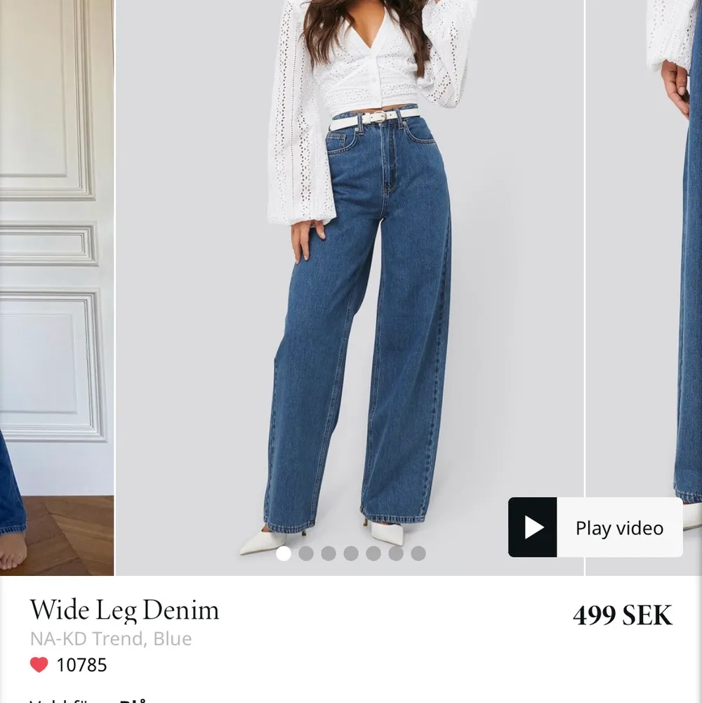 Säljer ett par helt nya byxor från NAKD, lappen kvar Storlek 34. Jeans & Byxor.