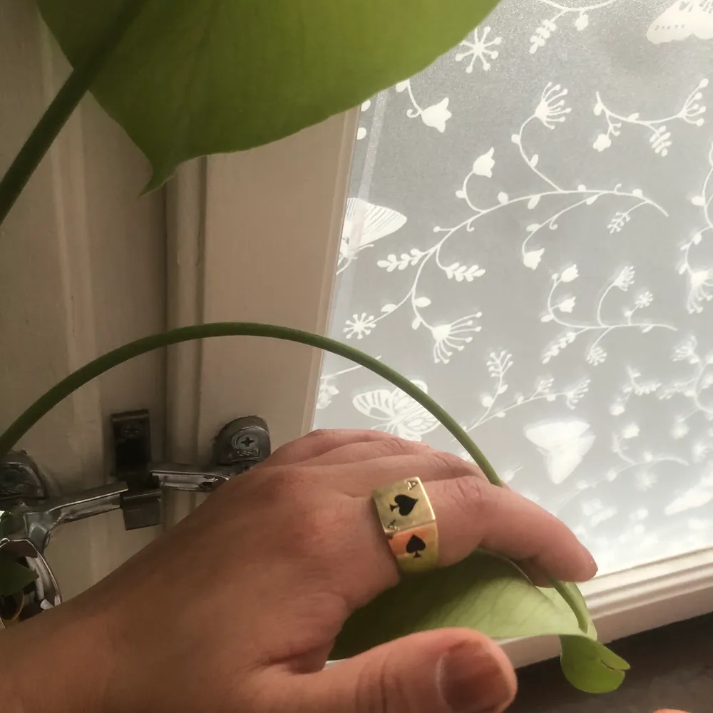 Söt ring som jag fick med i ett köp. Storlek M (17-18 storlek) Tjock ring så frakt ingår inte. 💞✌🏽. Accessoarer.