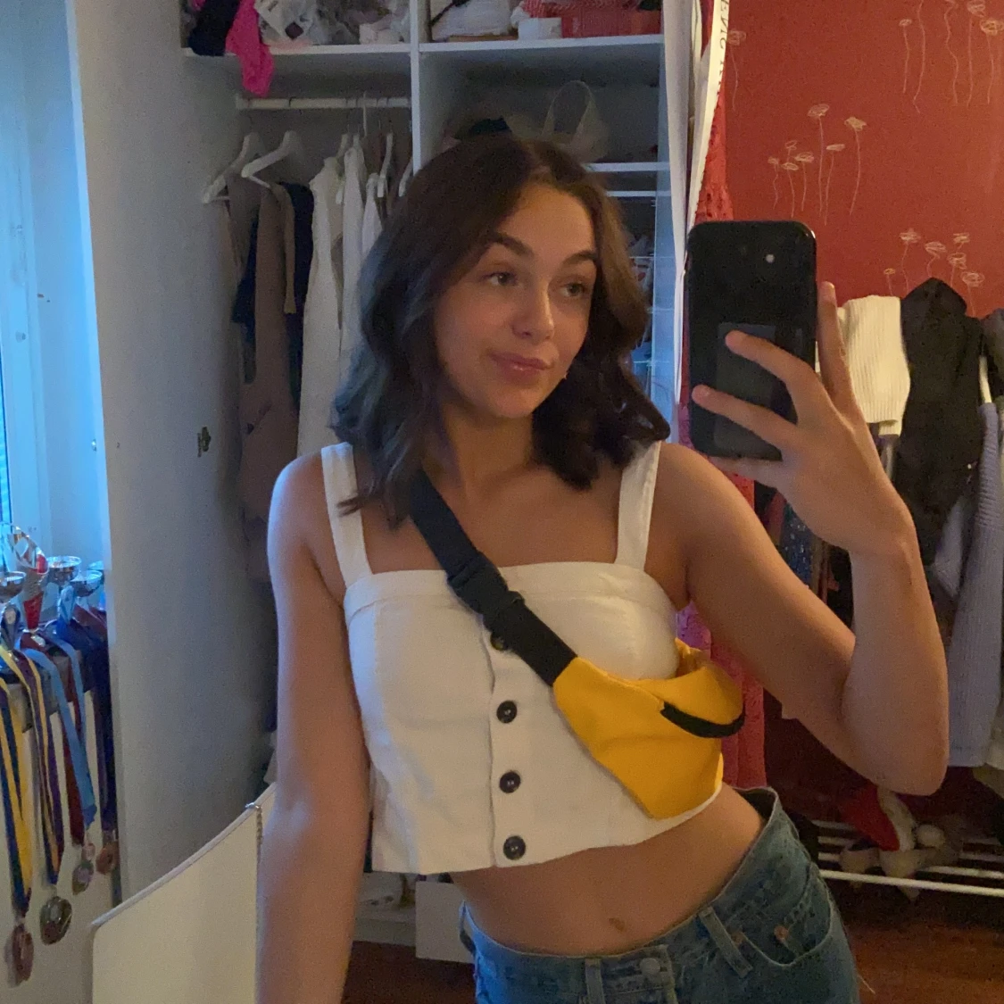 gul midjeväska - 90