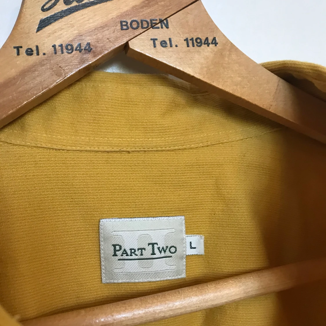 manchesterskjorta senapsgul - 90