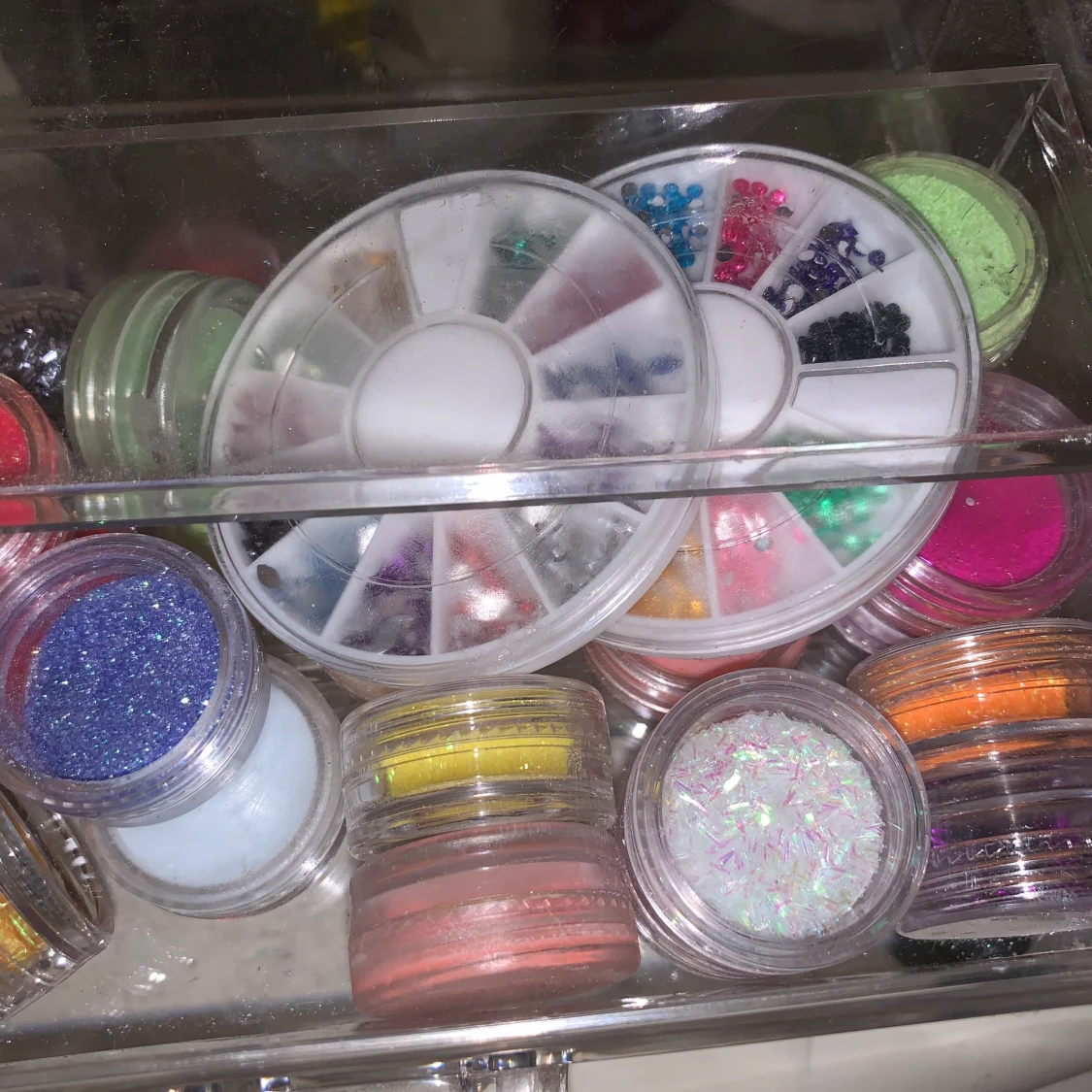 Glitter och uv lampa 