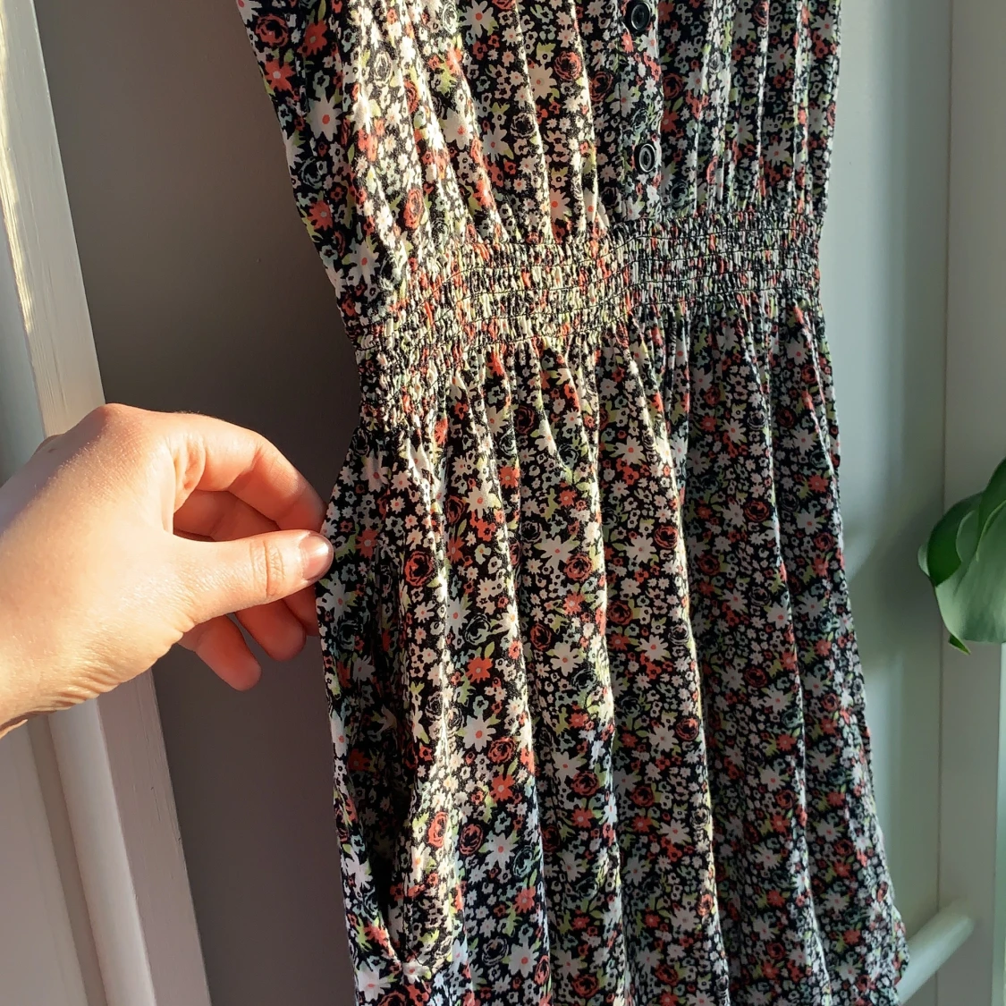 Blommig klänning - 91