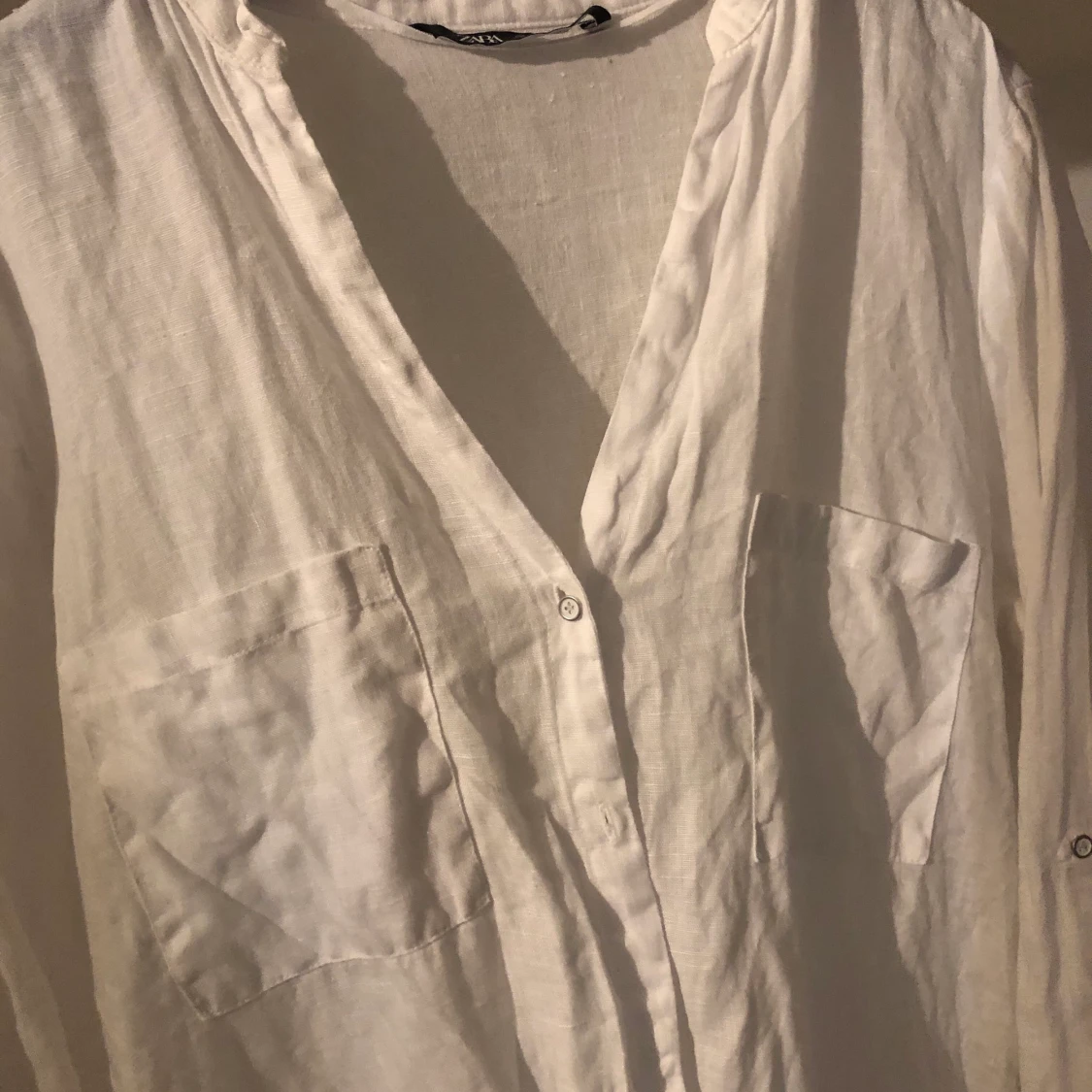 Vit linneskjorta  - 90