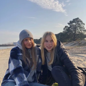 Picknick jacka från ZARA - Storlek xs, superfin! Blå & vit. 