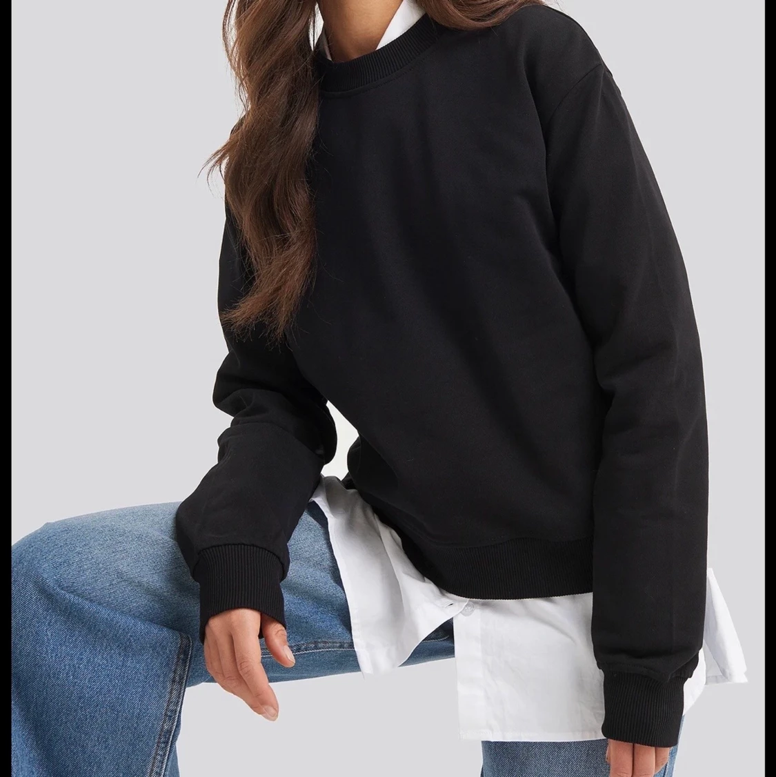 Svart basic sweater från NAKD - 90