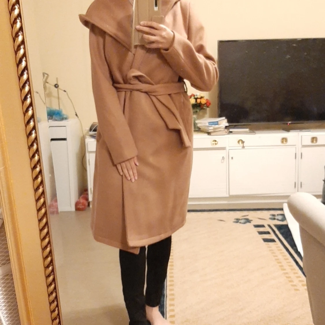 Elegant vintage kappa brun