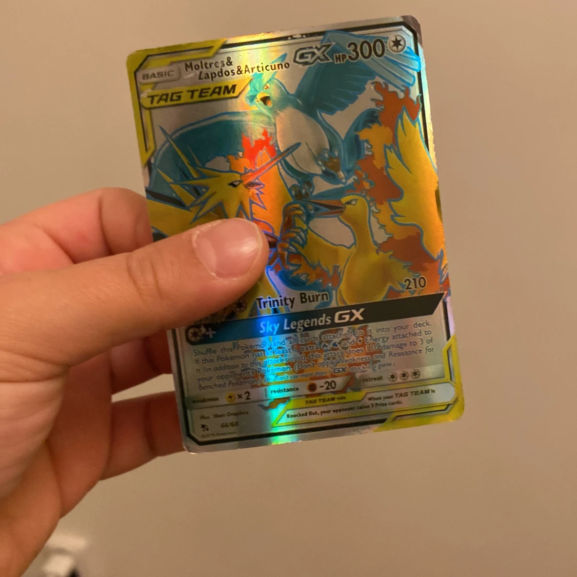 Pokémonkort Moltres & Zapdos & Articuno GX - 93