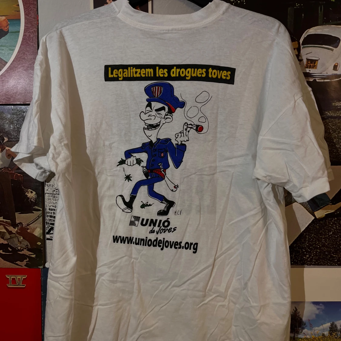 vintage t-shirt med tryck från Unió de Joves