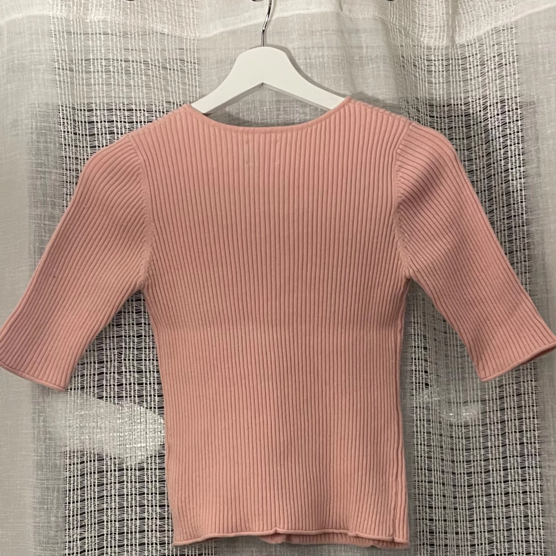 Rosa ribbad kofta från ASOS DESIGN - 90