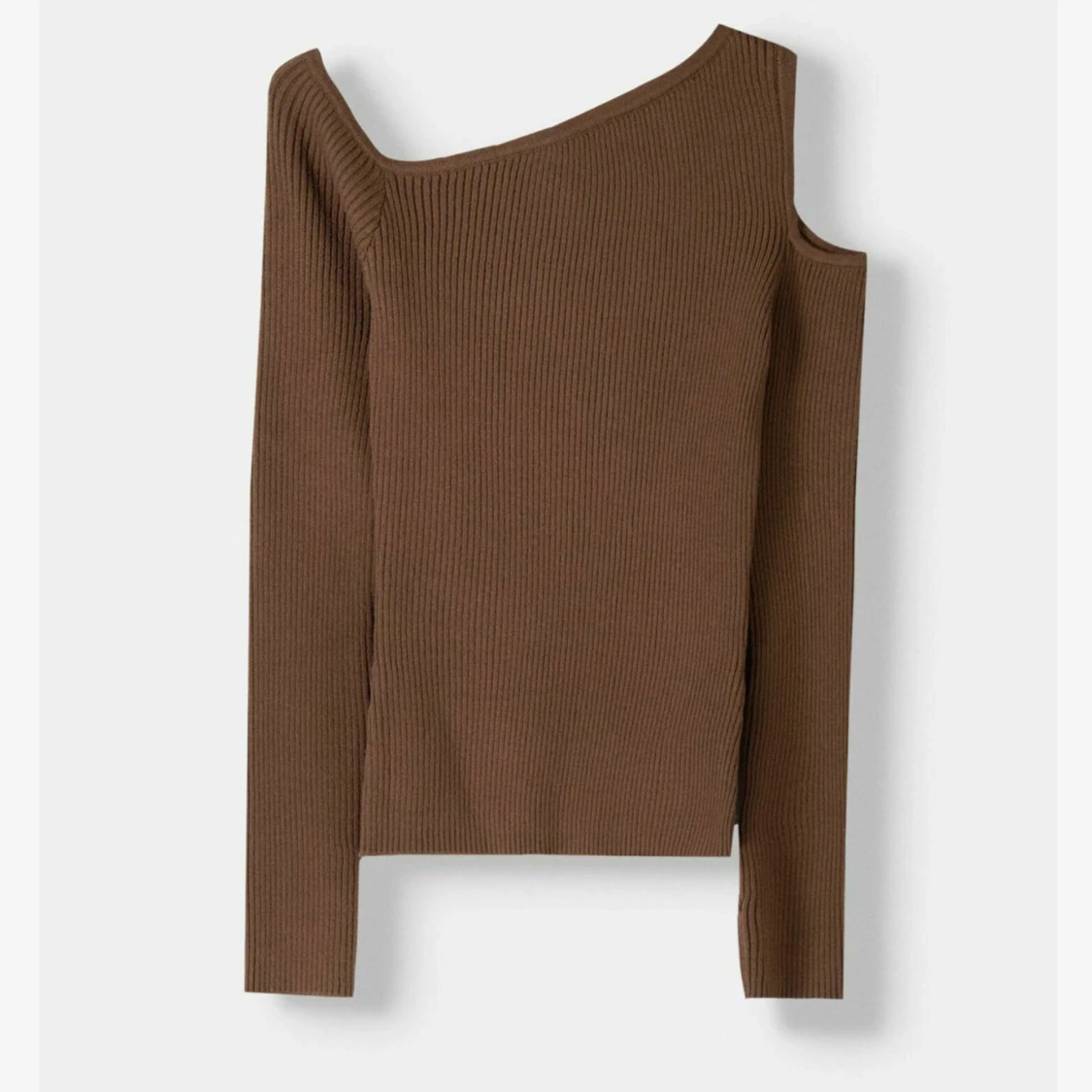 Brun oneshoulder topp