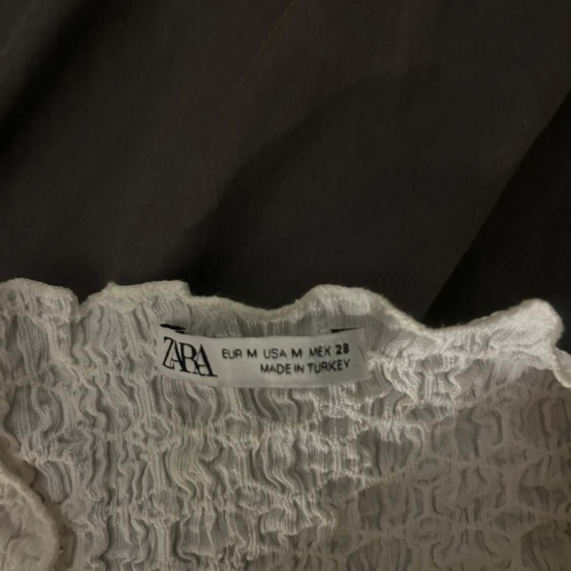 Vit ribbad topp från Zara - 90