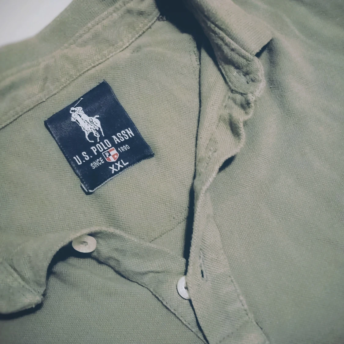 Grön pikétröja från U.S. Polo Assn - 1