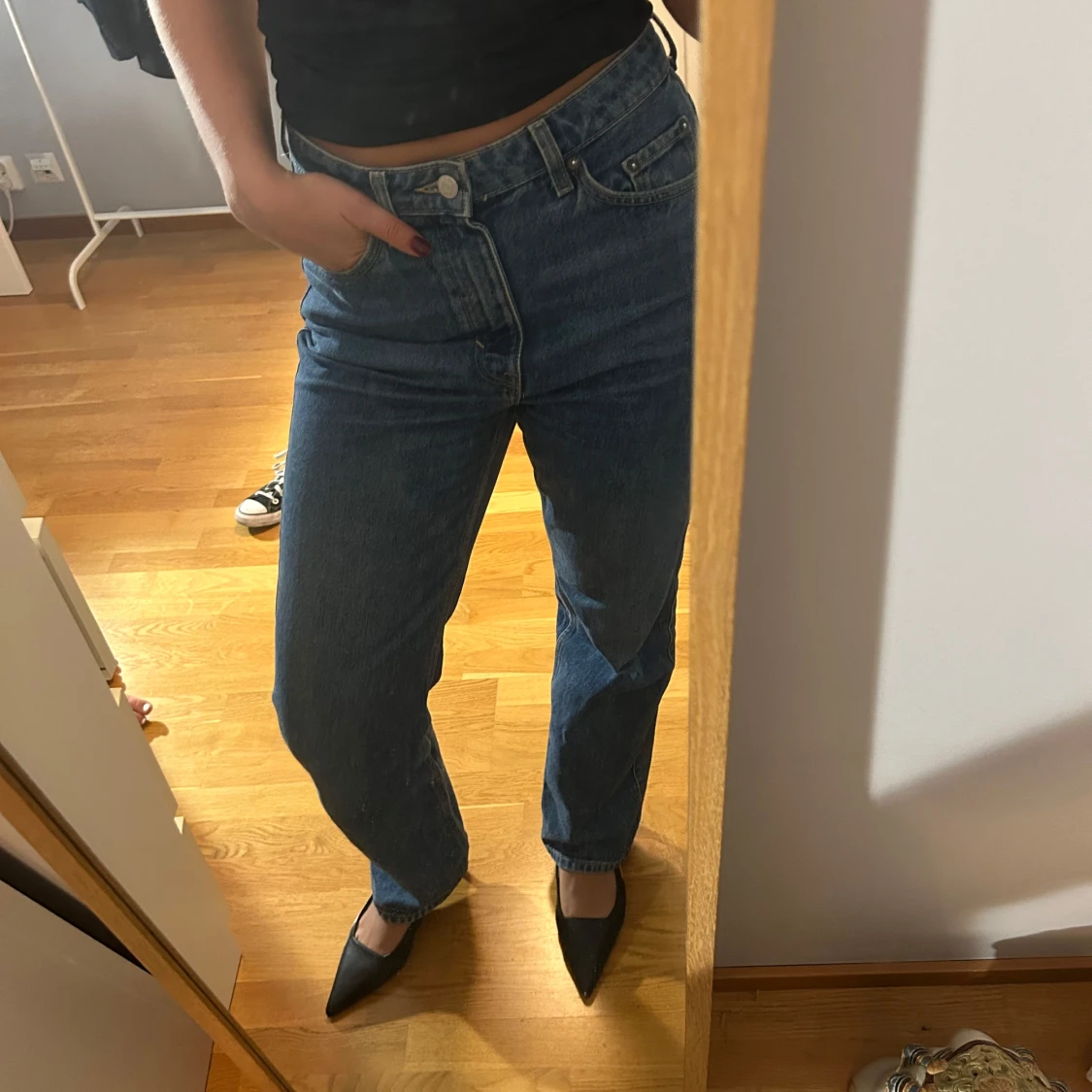 High waist jeans från weekday - 90
