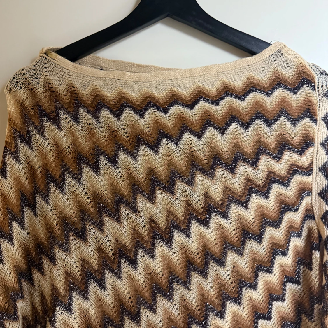 Mönstrad halsduk med fransar - 91