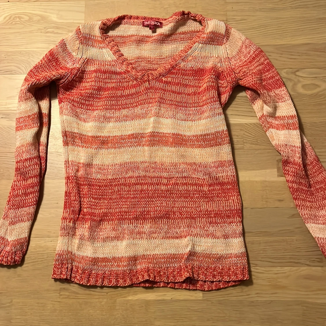 Randig stickad tröja från Indiska 