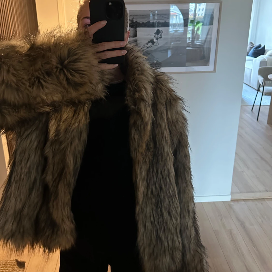 Fuskpäls jacka  - 90