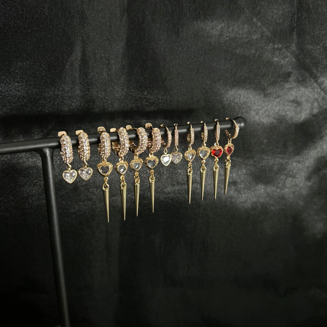 Örhängen m hjärta guld - 90