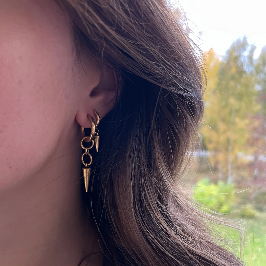 Örhängen i rostfritt stål - 91