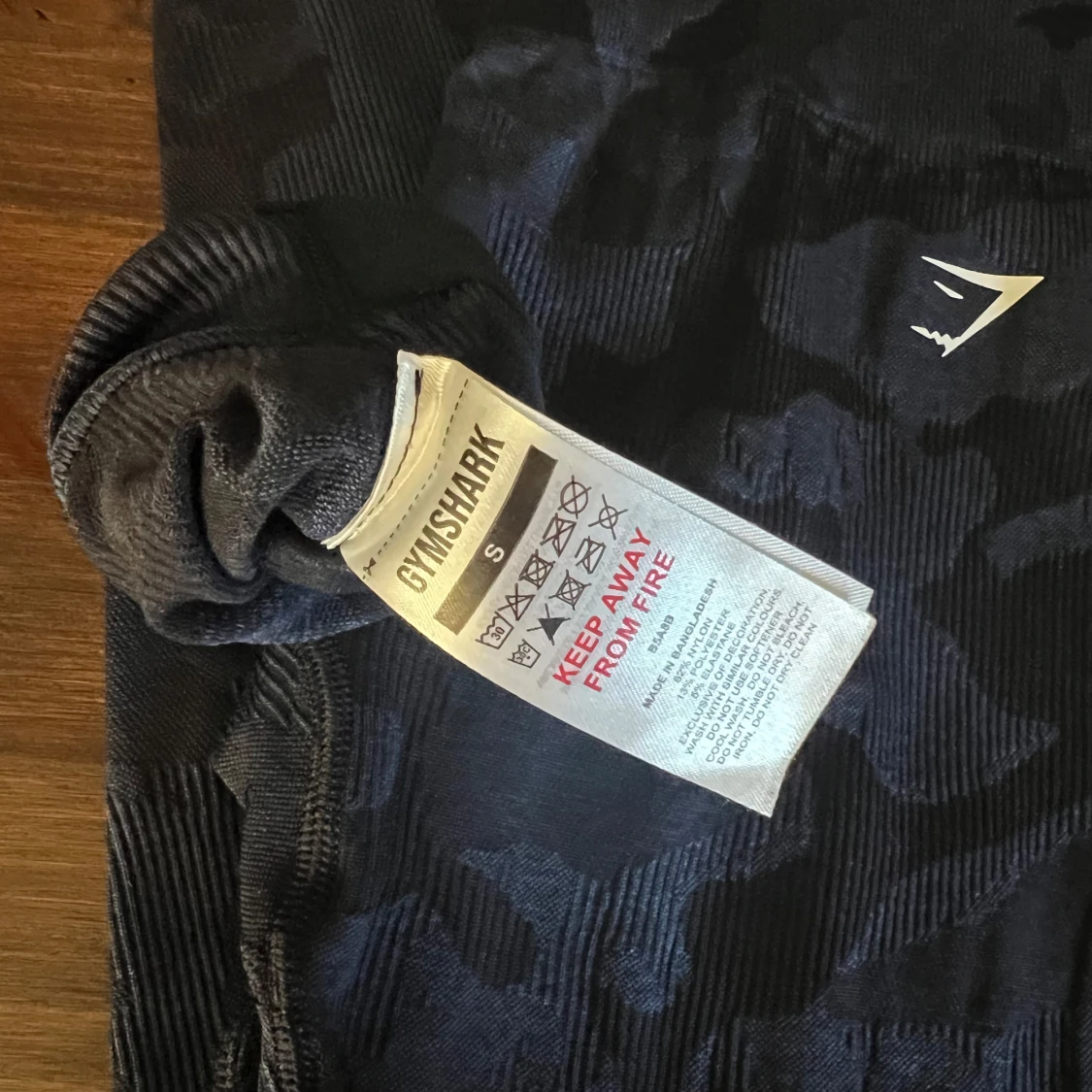 Blå camo leggings från Gymshark - 90